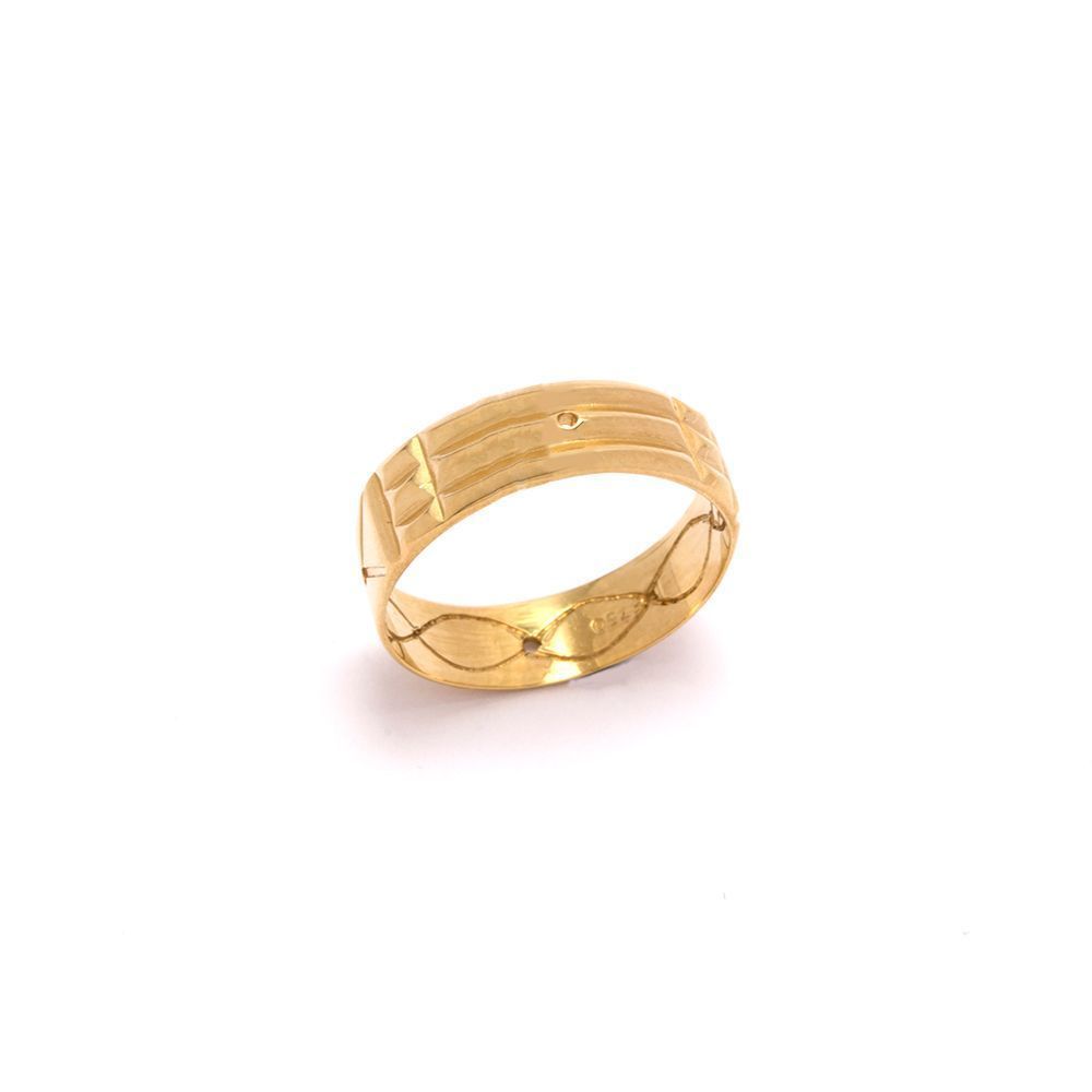 Anel Pir�mide em Ouro 18 Kilates - 21389